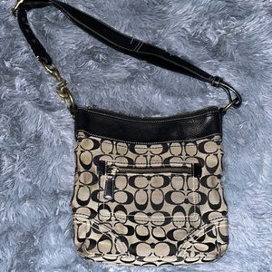 Coach crossbody bag. Heavy duty leather strap.